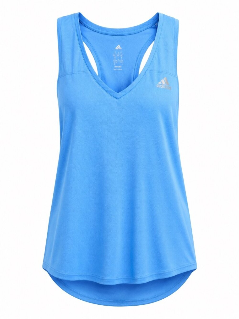 Adidas Womens Blue Climalite Racerback Tank Top Size XL Lightweight Activewear